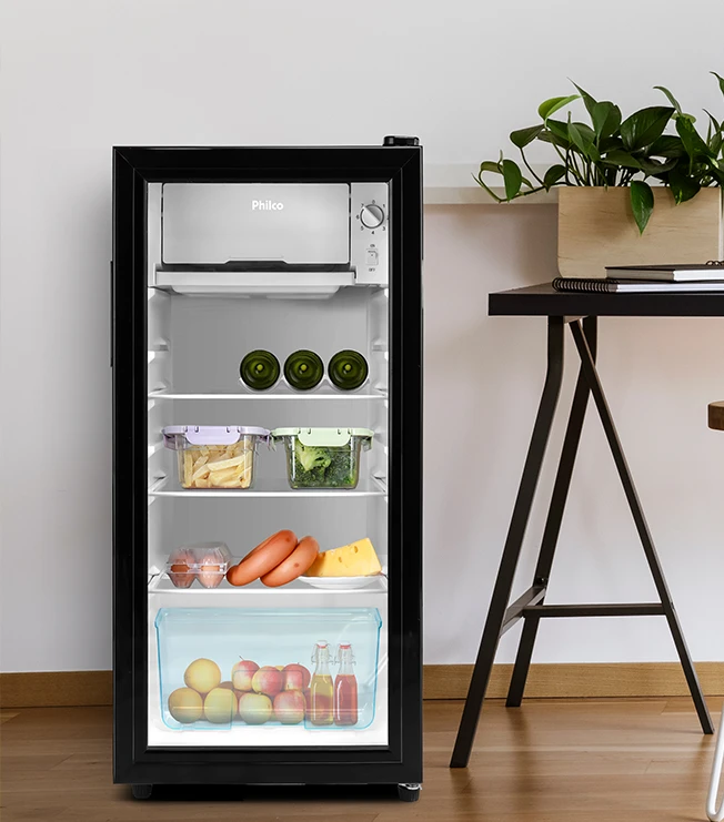 ぷりこ Frigobar Philco 85L Preto 7 Níveis de Temperatura PFG105PG - Loja